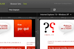 Adobe BrowserLab 1.1.0 testea navegadores ahora con capturas de pantalla