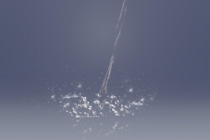 Un gota de agua cayendo a 2000 frames por segundo